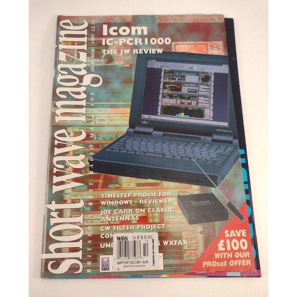 Shortwave Magazine Britain Radio Oct 1997 Antenna Weather Vintage Technology - Picture 1 of 9
